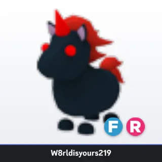Adopt Me Fly Ride Evil Unicorn (FR) - Full Grown - In Stock - Fast Trade