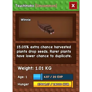 [RUSH SELL] TSUCHINOKO RARE EXCLUSIVE DLC PET