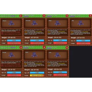 [RUSH SELL CHEAP] COLOSSAL MIMIC BUNDLE 7X 100KG+