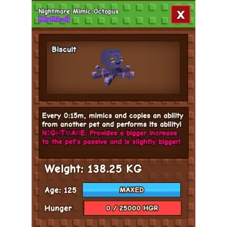 Colossal Nightmare Mimic 138.25kg