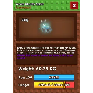 [RUSH SELL] Ghostly Hatched Spider / GHS 60KG+