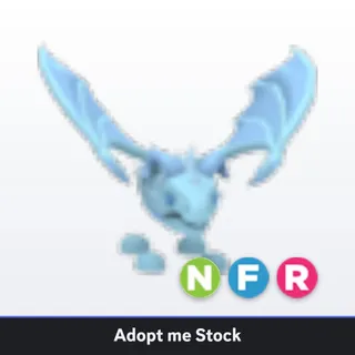 Adopt Me Neon Fly Ride Frost Dragon (NFR) - Full Grown - In Stock - Fast Trade