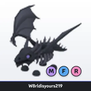 Adopt Me Mega Neon Fly Ride Shadow Dragon (MFR) - Full Grown - Fast Trade