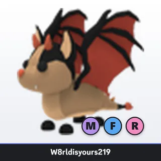 Adopt Me Mega Neon Fly Ride Bat Dragon (MFR) - Full Grown - Fast Trade