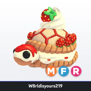 Adopt Me Mega Neon Fly Ride Strawberry Tortle (MFR) - Full Grown - Fast Trade