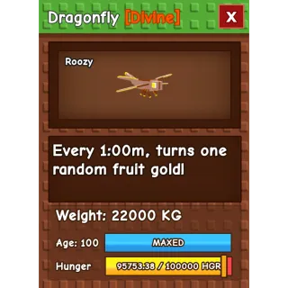 22000KG DRAGONFLY 1/1 RARE ADMIN SPAWN PET