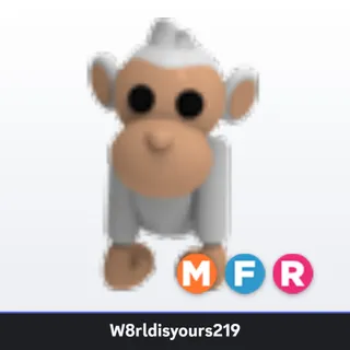 Adopt Me Mega Neon Fly Ride Albino Monkey (MFR) - Full Grown - Fast Trade