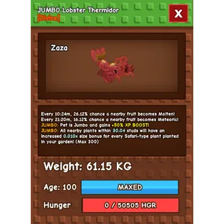 (SPECIAL SALE) BLUE LOBSTER🦞💙  61KG 1/100k COLLECTOS PET | GAG | GROW A GARDEN