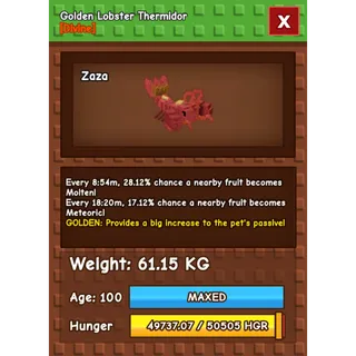 (SPECIAL SALE) BLUE LOBSTER🦞💙  61KG 1/100k COLLECTOS PET | GAG | GROW A GARDEN