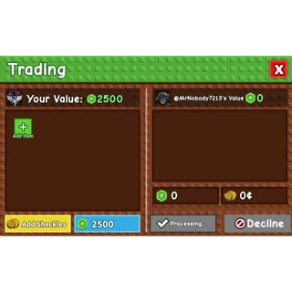 2,500 Tokens Grow A Garden 🌱 | ⚡ Fast Delivery