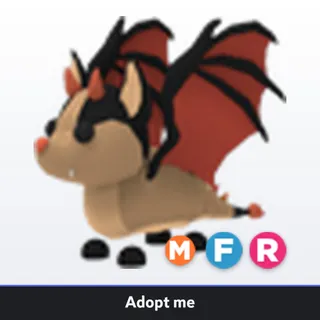Adopt Me Mega Neon Fly Ride Bat Dragon (MFR) - Full Grown - Fast Trade