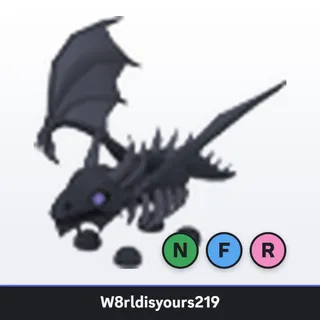 Adopt Me Neon Fly Ride Shadow Dragon (NFR) - Full Grown - Fast Trade