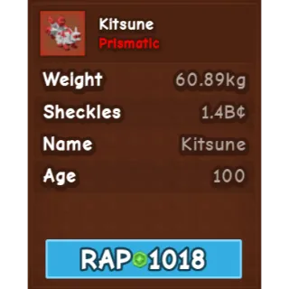 Huge kitsune 60-61kg 1x