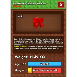 [RUSH SELL] Rbh Elephant 60.69kg