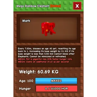 [RUSH SELL] Rbh Elephant 60.69kg