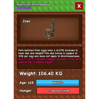 Colossal Nightmare Bronto 106kg+