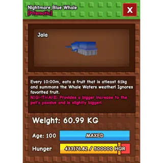 [RUSH SELL] BLUE WHALE RARE EXCLUSIVE DLC PET