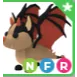 Adopt Me Neon Bat Dragon NFR Full Grown | Fly Ride Legendary Pet