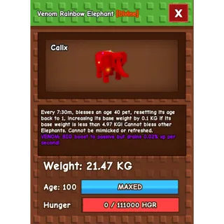 [RUSH SELL] Rbh Elephant 21.47kg