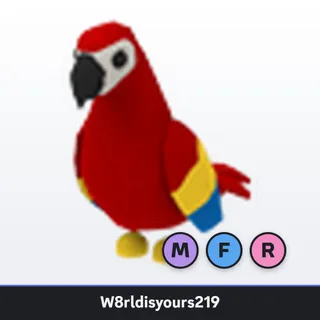 Adopt Me Mega Neon Fly Ride Parrot (MFR) - Full Grown - Fast Trade