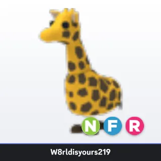 Adopt Me Neon Fly Ride Giraffe (NFR) - Full Grown - Fast Trade