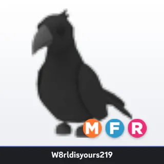 Adopt Me Mega Neon Fly Ride Crow (MFR) - Full Grown - In Stock - Fast Trade