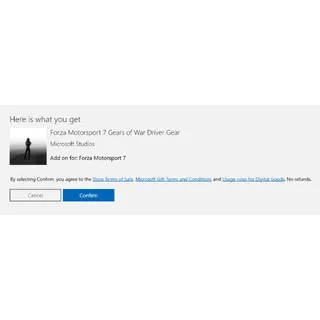 Forza Motorsport 7 Gears of War Driver Gear
