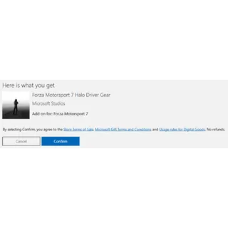 Forza Motorsport 7 Halo Driver Gear