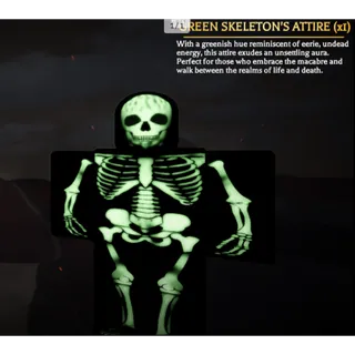 Green Skeleton Attire | AOTR | Attack On Titan Revolution