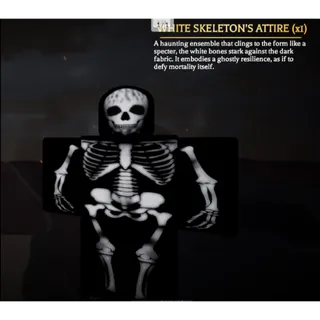 White Skeleton Attire | AOTR | Attack On Titan Revolution