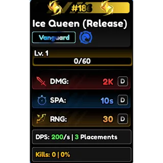 Serialized Ice Queen #186 | Serialized Rukia #186 | Seri Rukia/Ice Queen | Serial Number | AV | Anime Vanguards