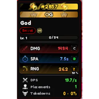 Serialized God Dio OG #2857 | Anime Vanguard | AV