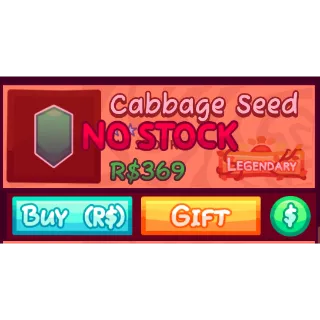 Garden Horizons 🌱 CABBAGE SEED X1