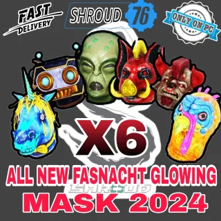 FASNACHT MASKS GLOWING ALL NEW X6