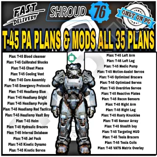 T-45 Power Armor Plans+Mods Plans 35