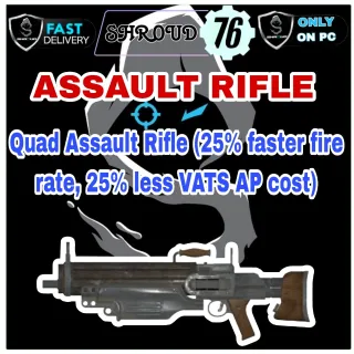 Quad Assault Rifle (25% faster fire 