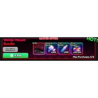 Anime Vanguards - WINTER MOUNT BUNDLE