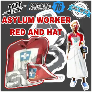 RED ASYLUM WORKER UNIFORM