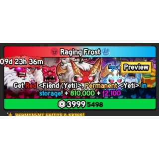  Blox Fruits - RAGING FROST BUNDLE