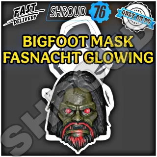  Fasnacht Glowing Bigfoot Mask