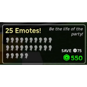 Heroes Battlegrounds 25 EMOTES 