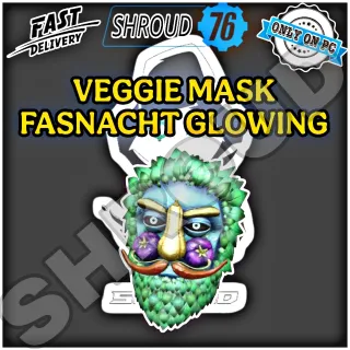 Fasnacht Glowing Veggie Man Mask 