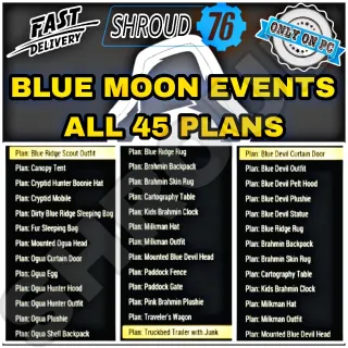 BLUE MOON EVENT PLANS