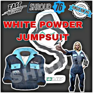 WHITE POWDER JUMPSUIT | FAST DELIVER