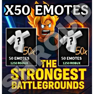 The Strongest Battlegrounds - X50 EMOTES