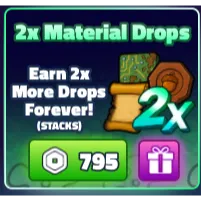 SpongeBob Tower Defense 4X MATERIAL DROPS + UNLIMITED INSTANT CRAFT + 2X MATERIAL DROPS 
