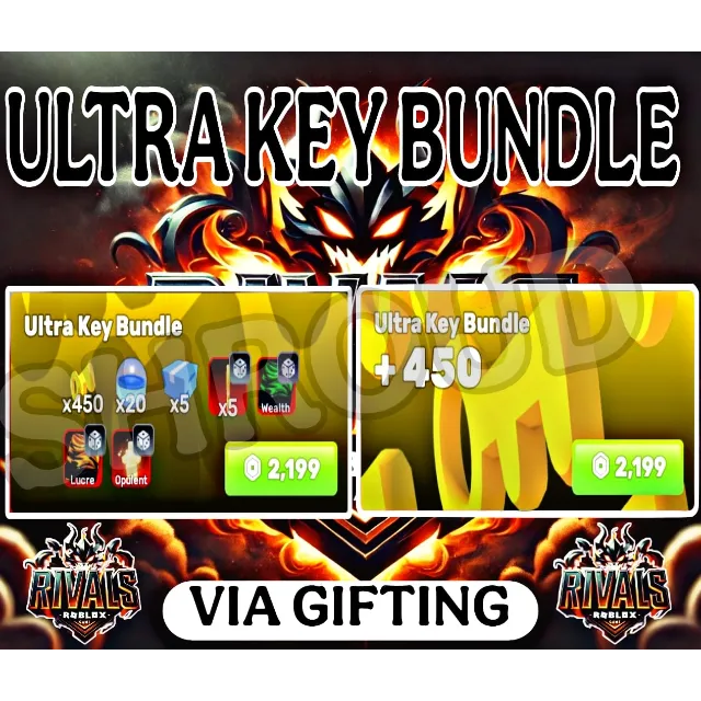 RIVALS > 450 Ultra Key Bundle - Roblox Game Item - Gameflip