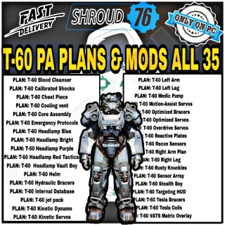 T-60 Power Armor Plans+Mods Plans 35