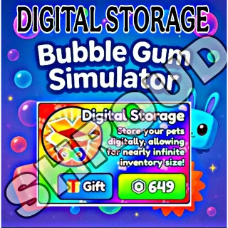 Bubble Gum Simulator DIGITAL STORAGE