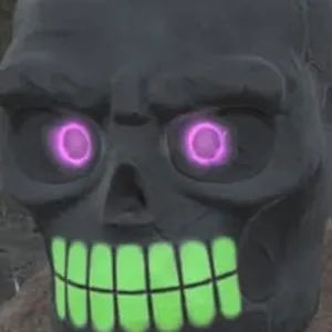 bone head glowing mask